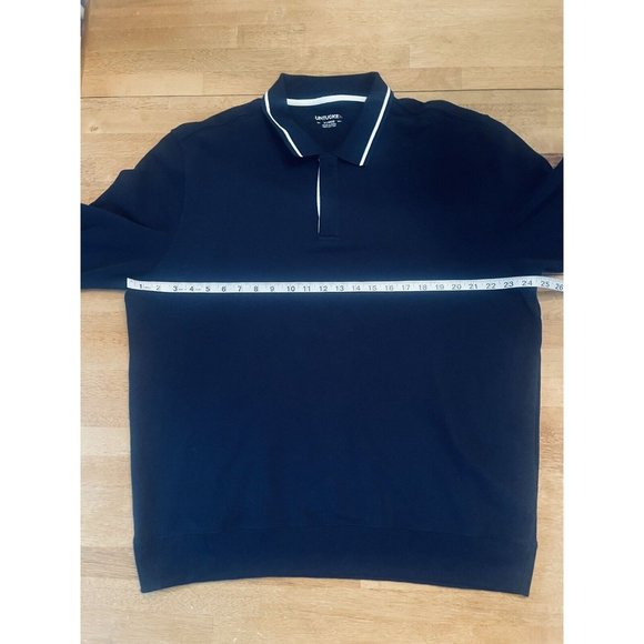 UNTUCKit Polo Sweatshirt Long-Sleeve Polo in Blue Size XL - Picture 4 of 5